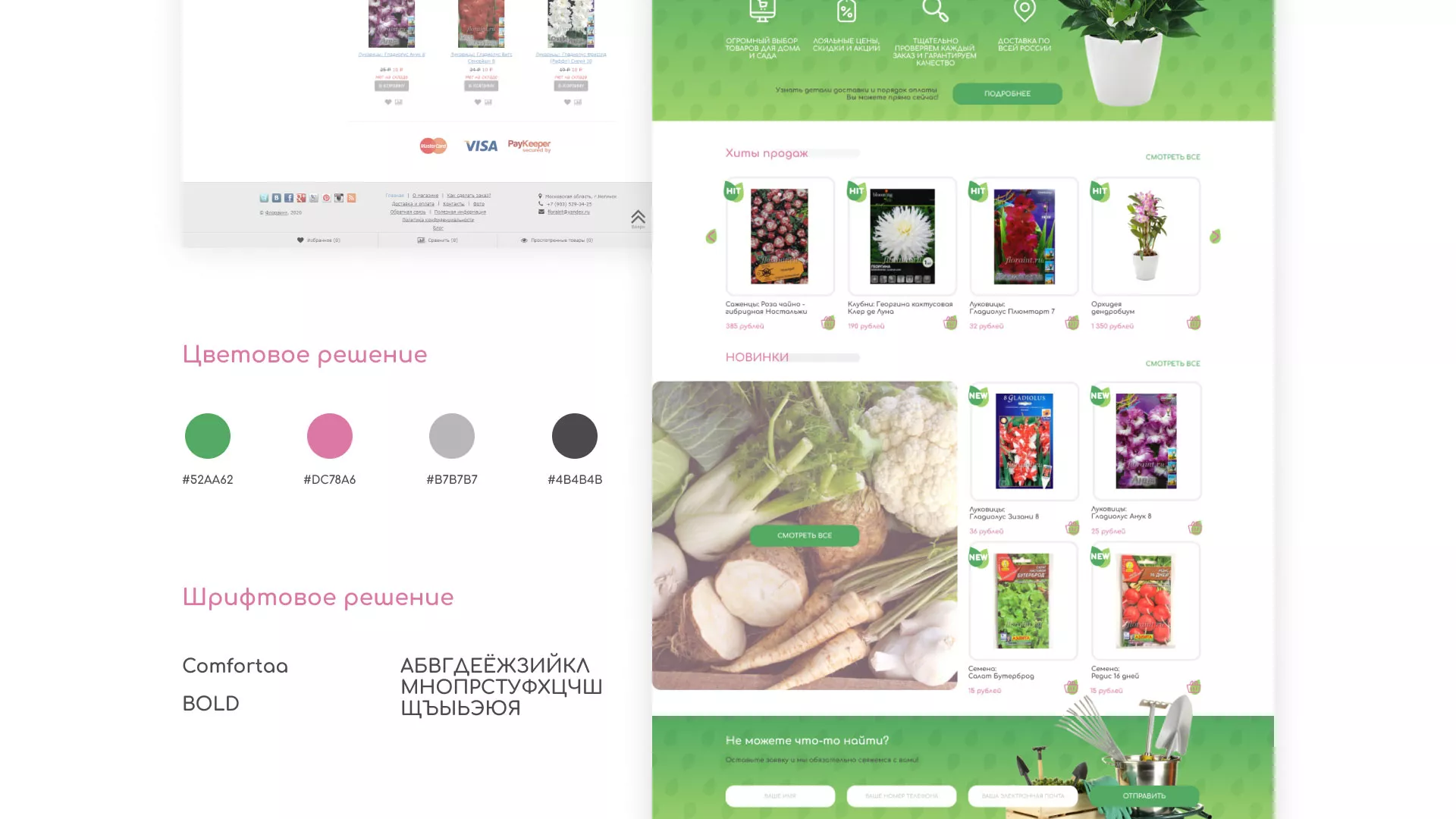 Создание логотипа и интернет-магазина «FLORAINT» в Уржуме