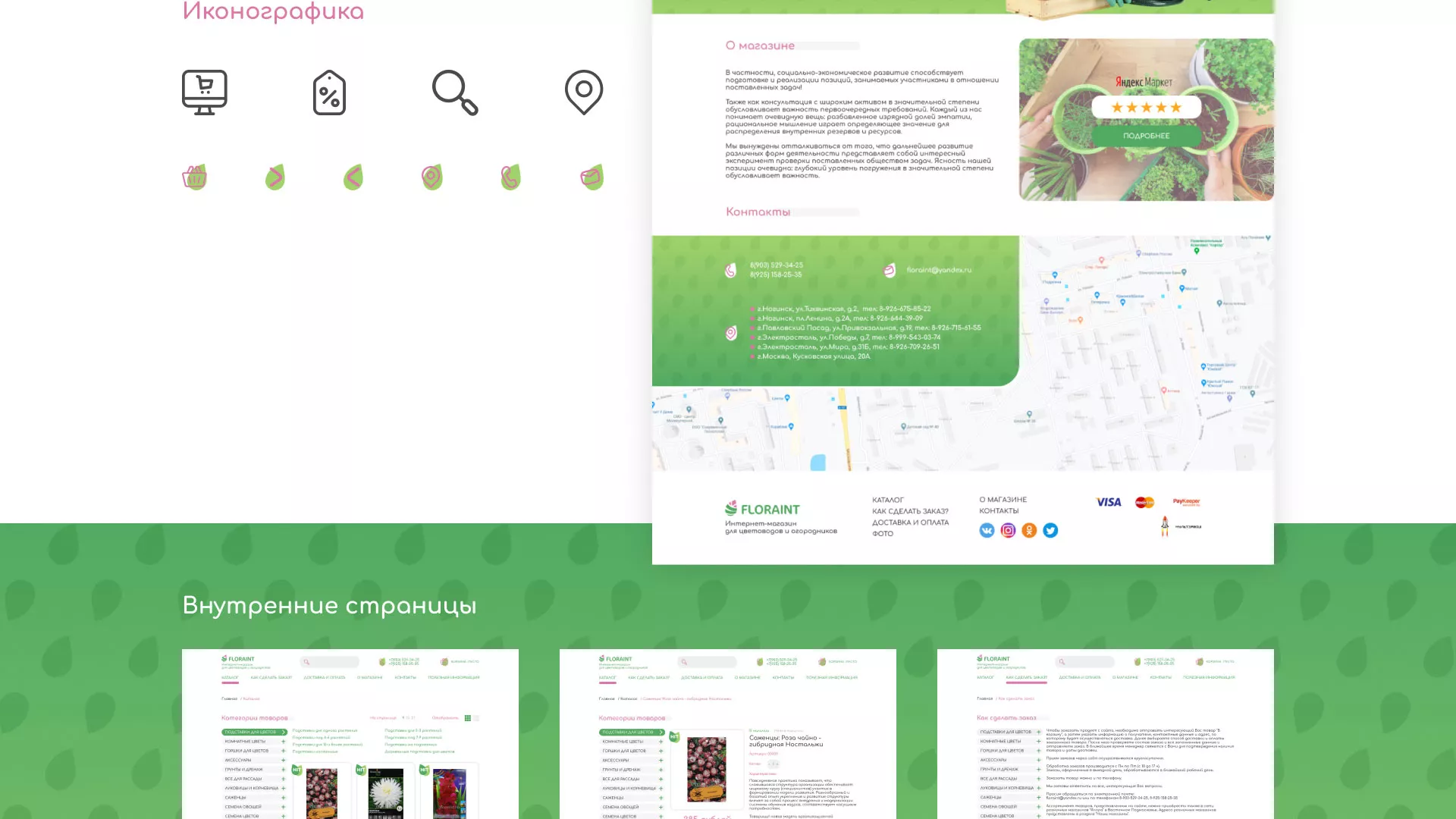 Создание логотипа и интернет-магазина «FLORAINT» в Уржуме