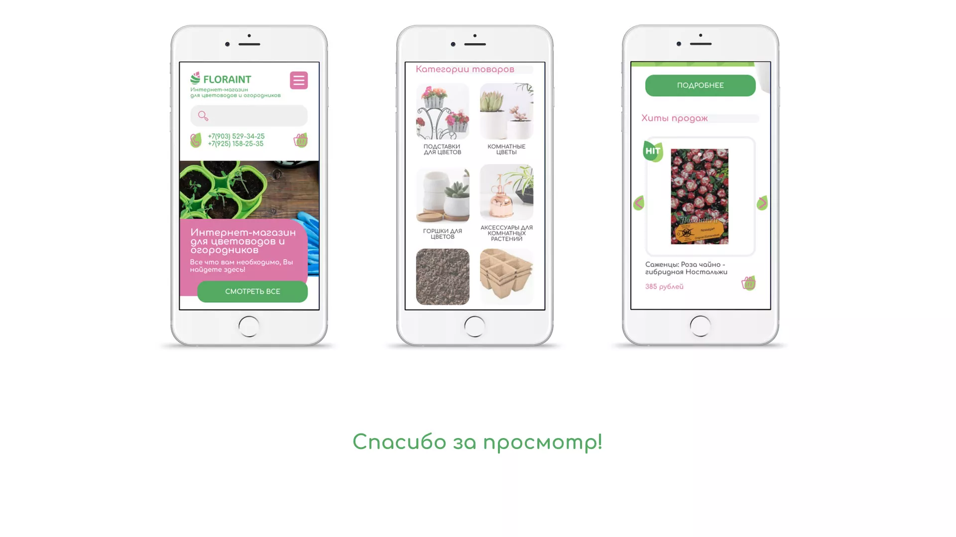 Создание логотипа и интернет-магазина «FLORAINT» в Уржуме