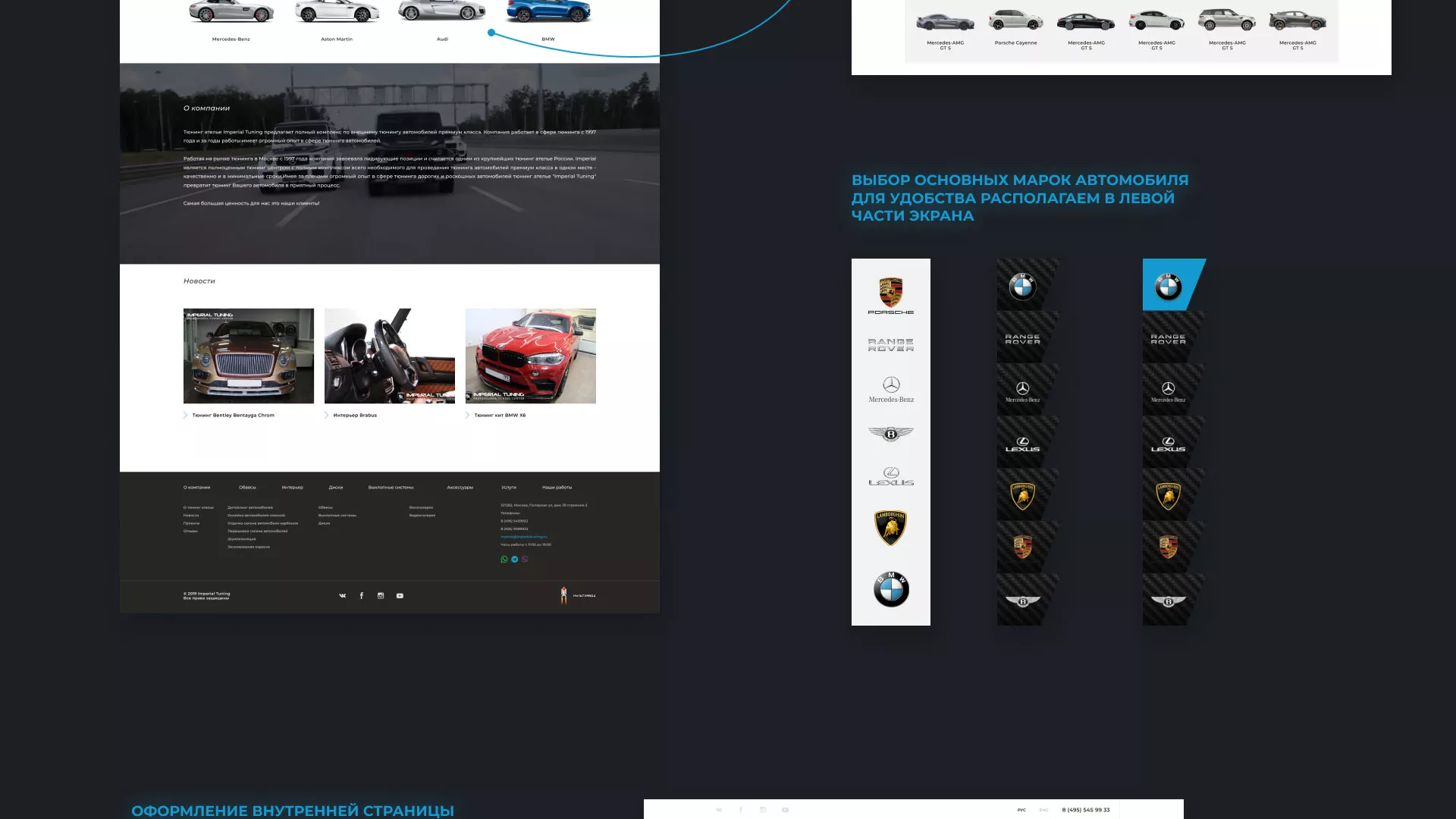 Создание сайта тюнинг-ателье «Imperial Tuning» в Уржуме