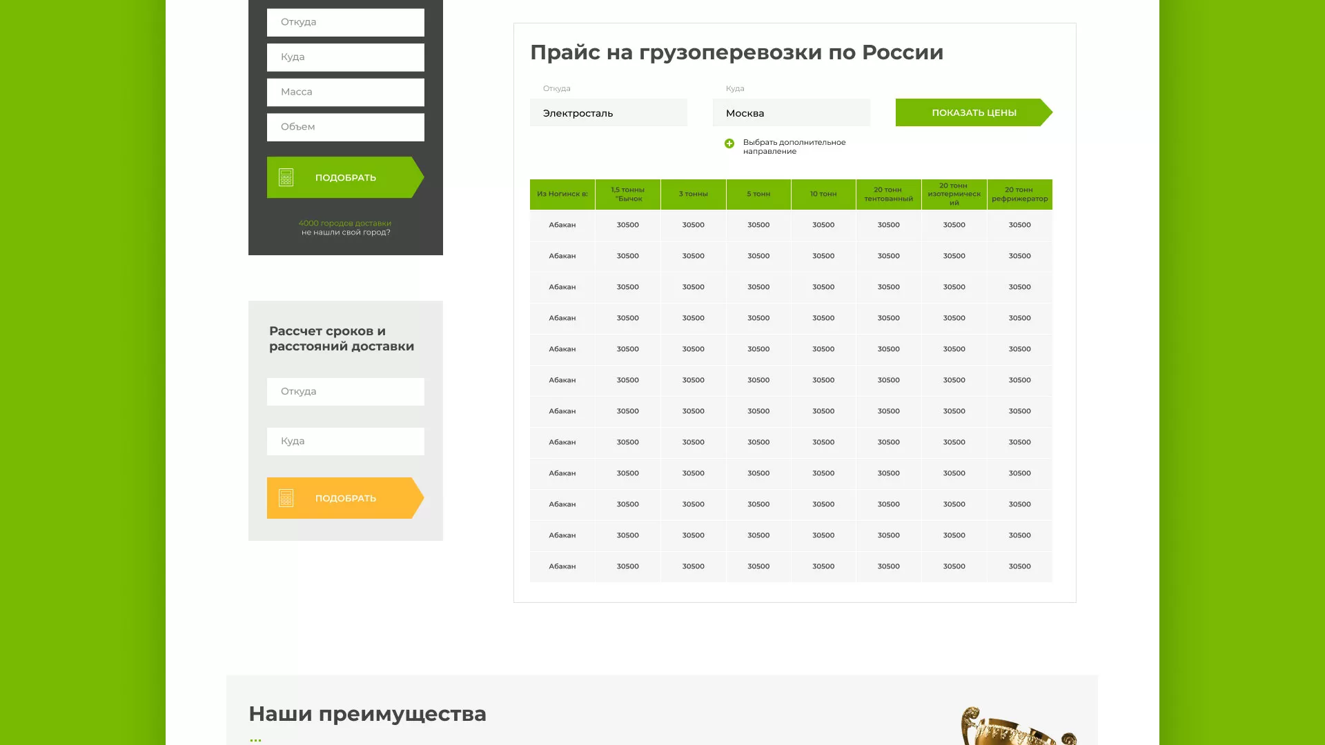 Разработка логотипа и сайта компании «Инком-Логистика» в Уржуме