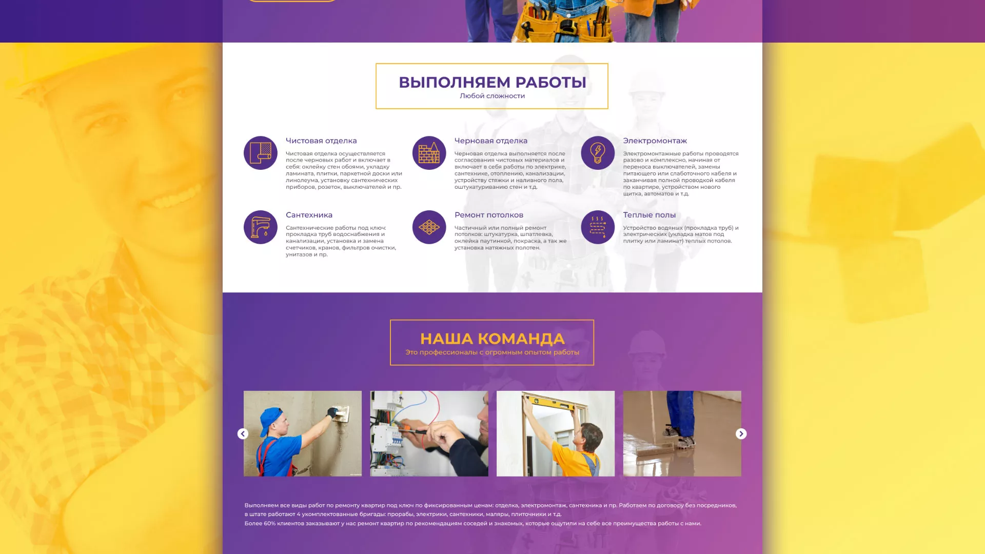 Разработка сайта строительной компании «Милана-Строй» в Уржуме