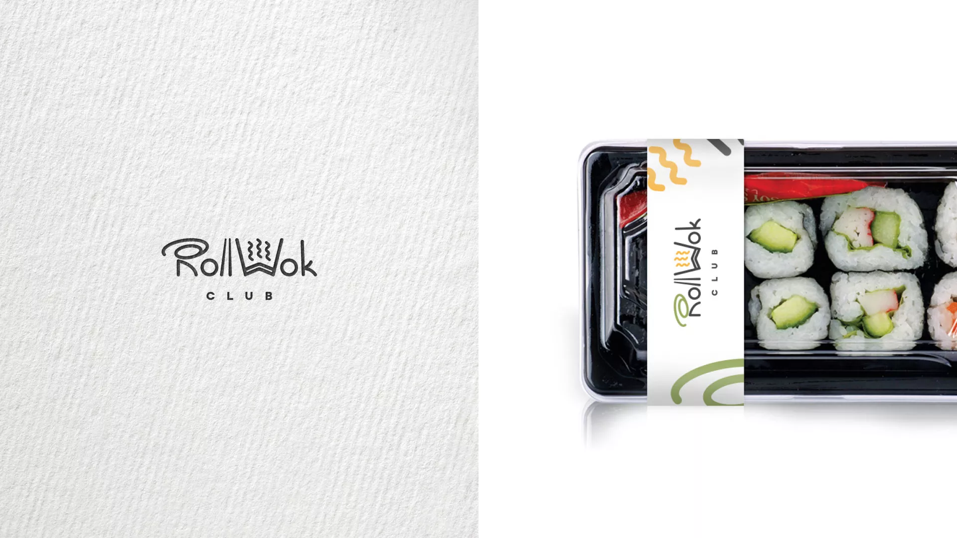 Разработка наклеек для суши-бара «Roll Wok Club» в Уржуме