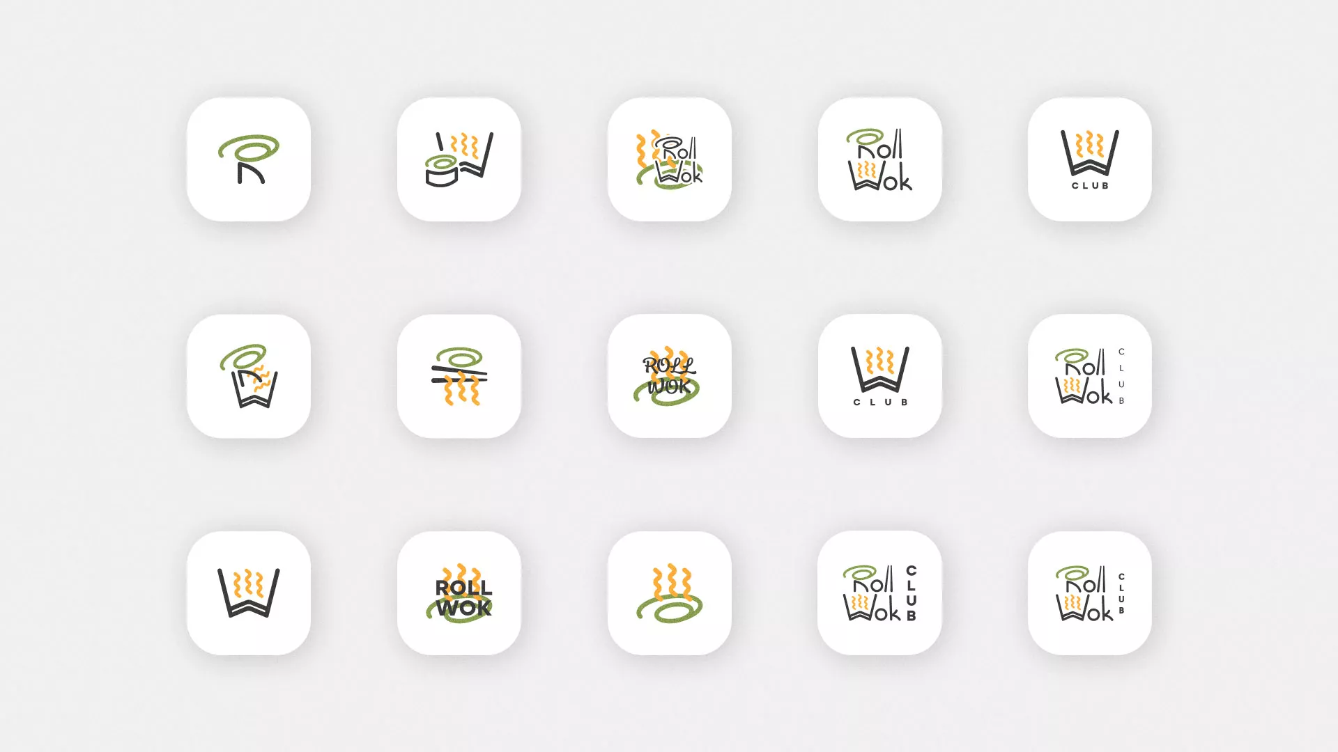 Разработка иконки приложения суши-бара «Roll Wok Club» в Уржуме